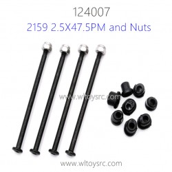 WLTOYS 124007 Parts 2159 Long Screws Nuts and Plastic Seat