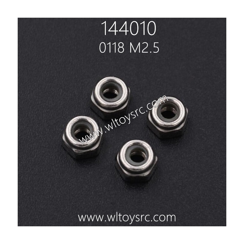 WLTOYS 144010 RC Car Parts 0118 M2.5 Lock Nuts