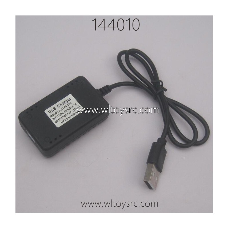 WLTOYS 144010 RC Buggy Parts 1374 7.4V 2000MaH USB Charger