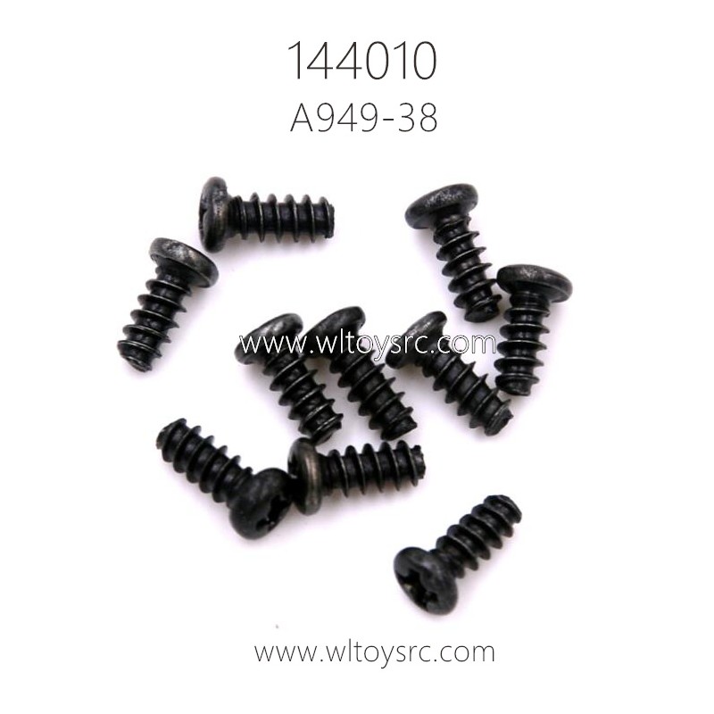 WLTOYS 144010 1/14 RC Buggy Parts A949-38 Screw 2.6X6PB