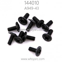 WLTOYS 144010 1/14 RC Buggy Parts A949-43 Round head with screw M2.5X6X6