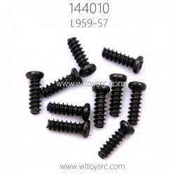 WLTOYS 144010 RC Car Parts L959-57 Round head tapping Screw 2.6X8X10PB