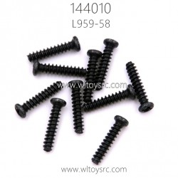 WLTOYS 144010 RC Car Parts L959-58 Round head tapping Screw 2.6X10PB