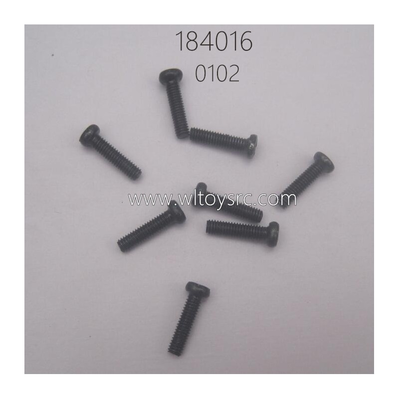 WLTOYS 184016 RC Car Parts 0102 Phillips pan head Screw 2.5X10PM