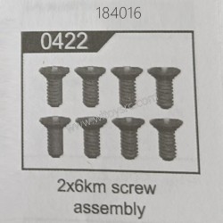 WLTOYS 184016 RC Car Parts 0422 2x6km Screw Assembly