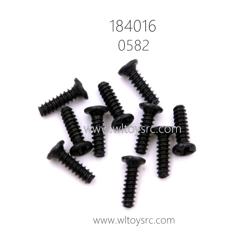 WLTOYS 184016 RC Car Parts 0582 Round head flat tail screw