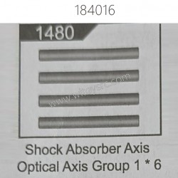 WLTOYS 184016 RC Car Parts 1480 Shock Absorber Axis Optical Axis Group 1x6