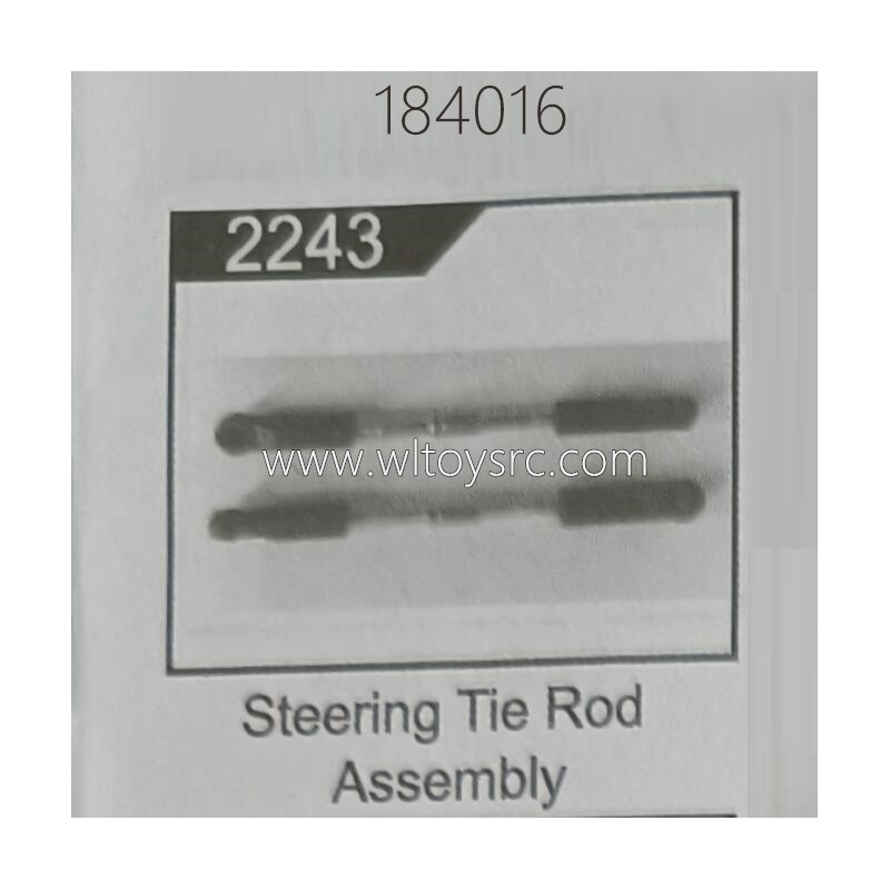 WLTOYS 184016 RC Car Parts 2243 Steering Tie Rod Assembly