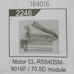 WLTOYS 184016 1/18 RC Car Parts 2246 Motor CL-RS540SM 9016F 70.5D Module