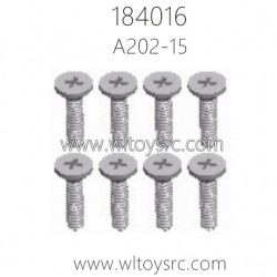 WLTOYS 184016 1/18 RC Car Parts A202-15 Cross flat head screw 2X8KB