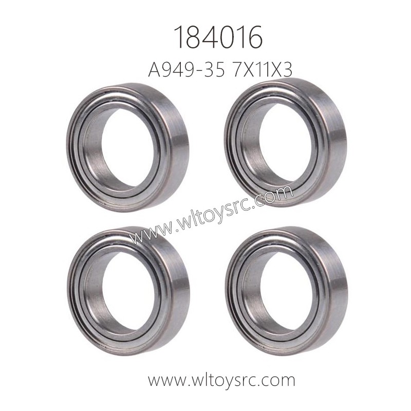 WLTOYS 184016 1/18 RC Car Parts A949-35 Ball Bearing 7X11X3