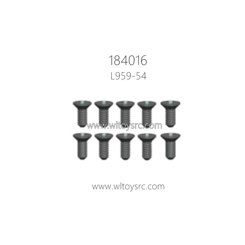 WLTOYS 184016 1/18 Parts L959-54 Countersunk head tapping screw