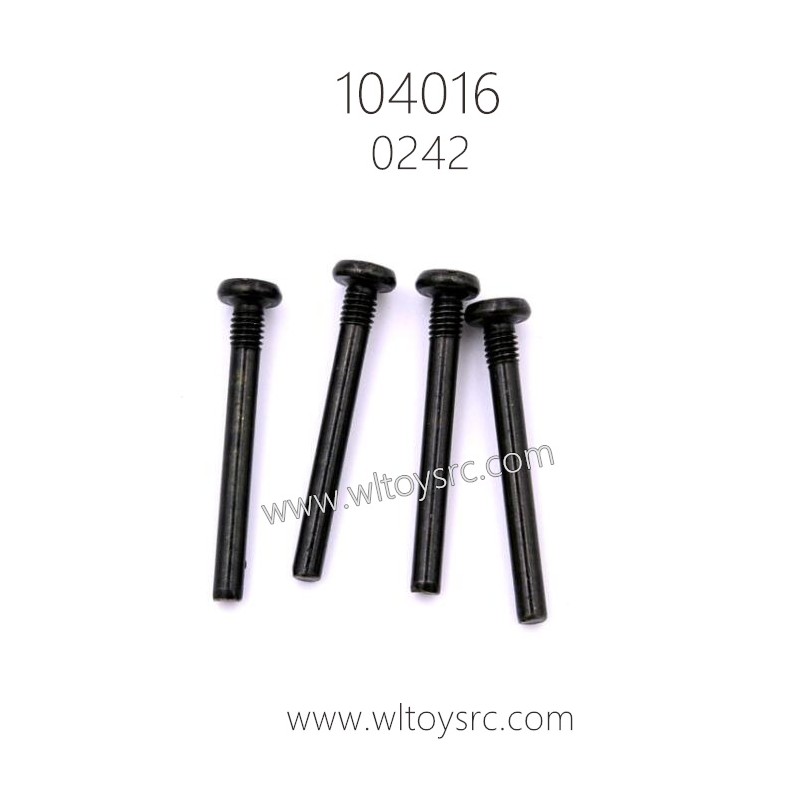 WLTOYS 104016 1/10 Parts 0242 3X25 PM Round head with upper cross