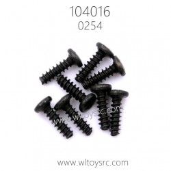 WLTOYS 104016 1/10 Racing Car Parts 0254 ST 3X10PB Phillips head screw
