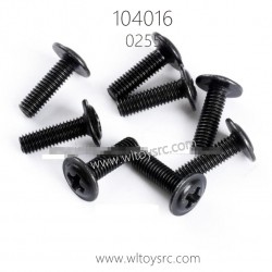 WLTOYS 104016 Parts 0255 3X10PWM7 Phillips pan head