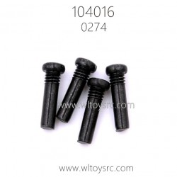 WLTOYS 104016 RC Truck Parts 0274 3X10PM Upper half tooth cross head screw