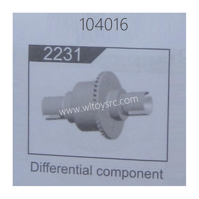 WLTOYS 104016 Brushless RC Car Parts 2231 Differential Gear