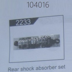 WLTOYS 104016 Brushless RC Car Parts 2233 Rear Shock Absorber