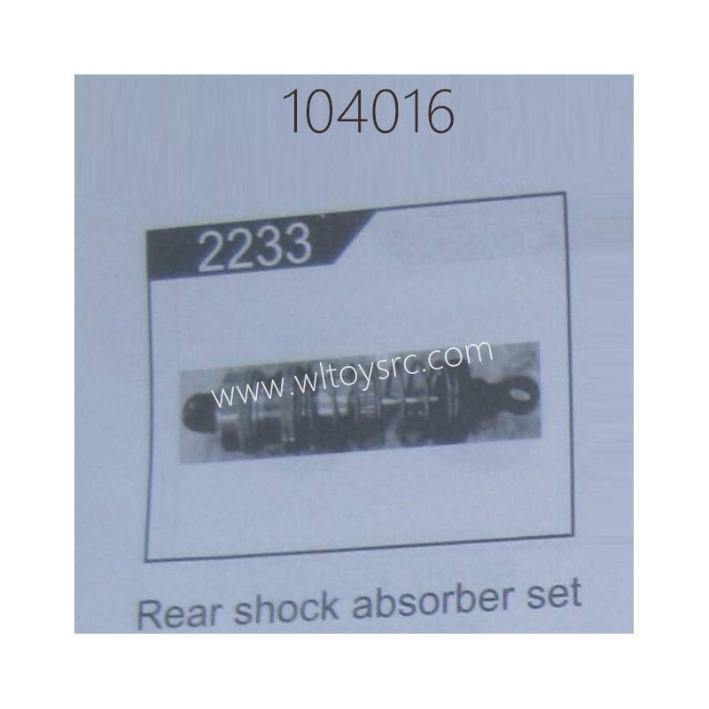 WLTOYS 104016 Brushless RC Car Parts 2233 Rear Shock Absorber