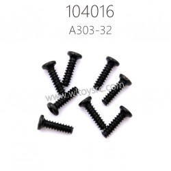 WLTOYS 104016 Parts A303-32 ST1.7X6PB D3 Round Head Cross Tapping Screws