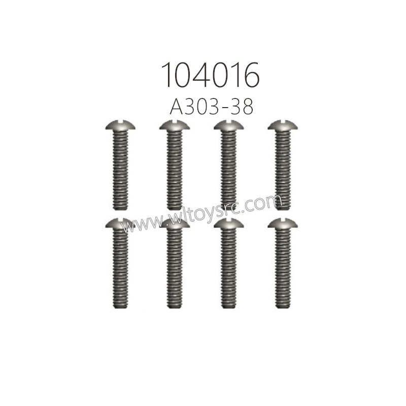 WLTOYS 104016 Parts A303-38 3X14PM D5.5 Phillips head screw