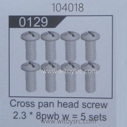 WLTOYS 104018 RC Truck Parts 0129 Cross Pan Head Screw