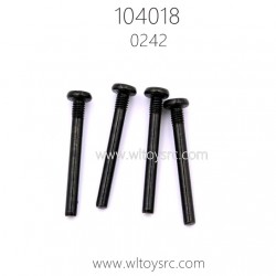 WLTOYS 104018 1/10 RC Car Parts 0242 3X25 PM Round head with upper cross