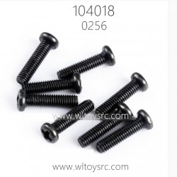 WLTOYS 104018 1/10 RC Car Parts 0256 Round Head Screws 3X12PM
