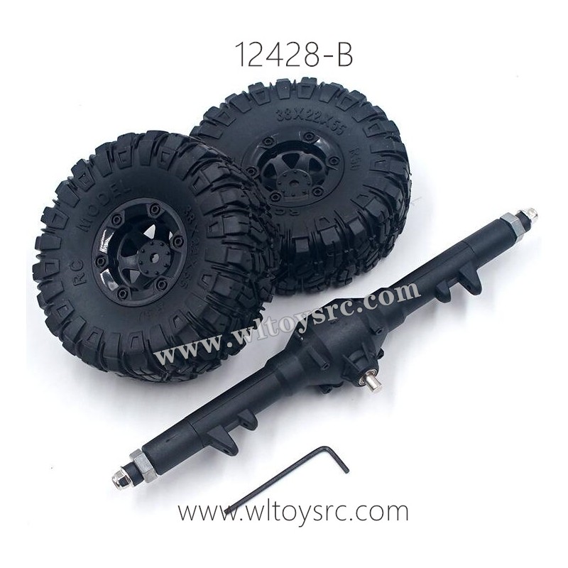 WLTOYS 12428-B Parts, Rear Gearbox Assembly and Wheels