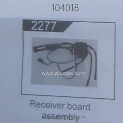 WLTOYS 104018 RC Car Parts 2277 Receiver Board