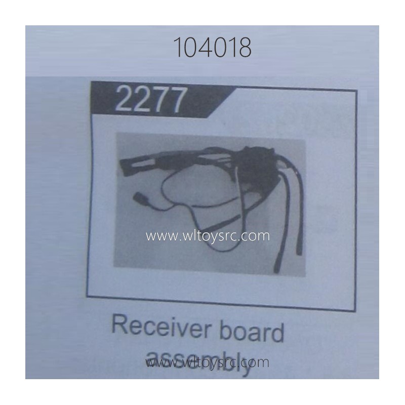 WLTOYS 104018 RC Car Parts 2277 Receiver Board
