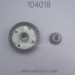 WLTOYS 104018 1/10 RC Truck Parts 2227 2228  Zinc Alloy Drive Bevel Gear