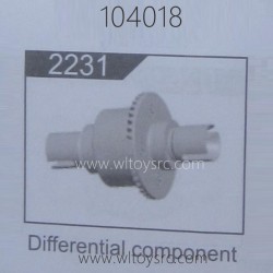 WLTOYS 104018 1/10 RC Truck Parts 2231 Differential Gear