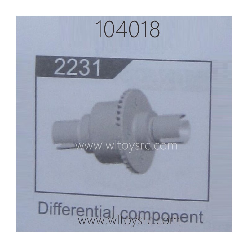WLTOYS 104018 1/10 RC Truck Parts 2231 Differential Gear