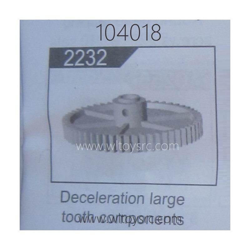 WLTOYS 104018 1/10 RC Truck Parts 2232 Reduction Gear