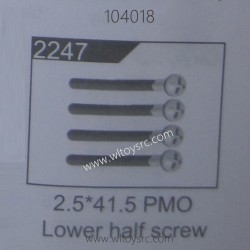 WLTOYS 104018 1/10 RC Truck Parts 2247 Lower Haft Screw