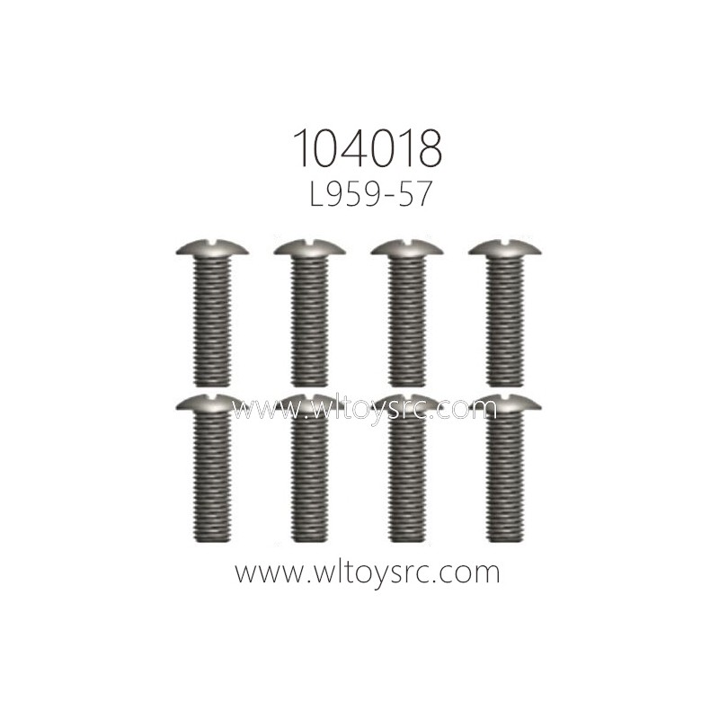 WLTOYS 104018 Parts L959-57 Round head self-tapping screws 2.6X8PB