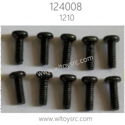 WLTOYS 124008 1/12 RC Buggy Parts 1210 Phillips round head screw 2X6PM
