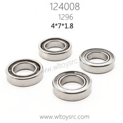 WLTOYS 124008 RC Car Parts 1296 Rolling Bear 4X7X1.8