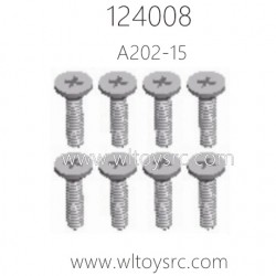 WLTOYS 124008 1/12 RC Car Parts A202-15 Cross flat head screw 2X8KB