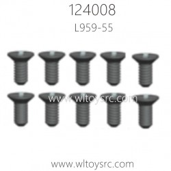 WLTOYS 124008 1/12 RC Car Parts L959-55 2.6X12 Countersunk Head Screw