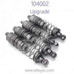 WLTOYS 104002 Upgrade Parts Metal Front and Rear Shock Titanium