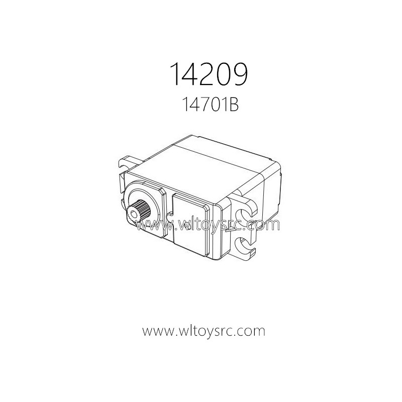 MJX HYPER GO 14209 Parts 14701B 2.4G Servo