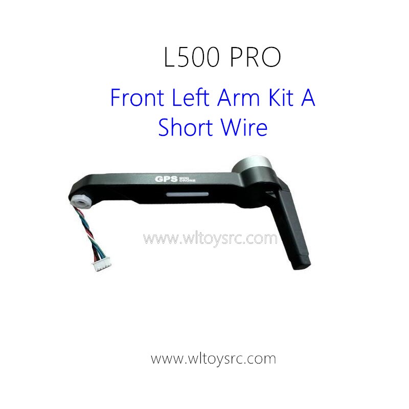 LYZRC L500 PRO Drone Parts Front Left Arm A Short Wire Black