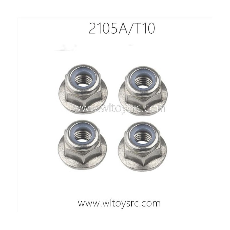 HBX 2105A T10 RC Car Parts Flange Lock Nut M4