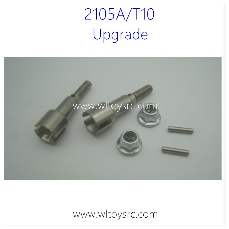 M16107-HBX 2105A T10 Rear Metal Wheel Shafts+Pins+Lock Nut M4