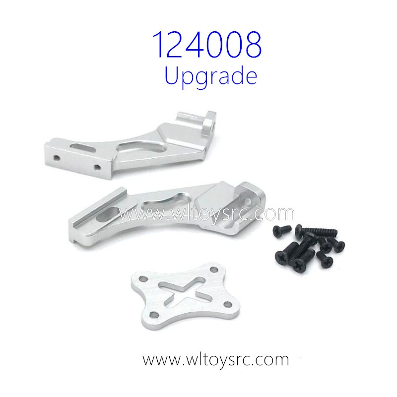 WLTOYS 124008 RC Car Upgrade Parts Tail Support Frame Silver