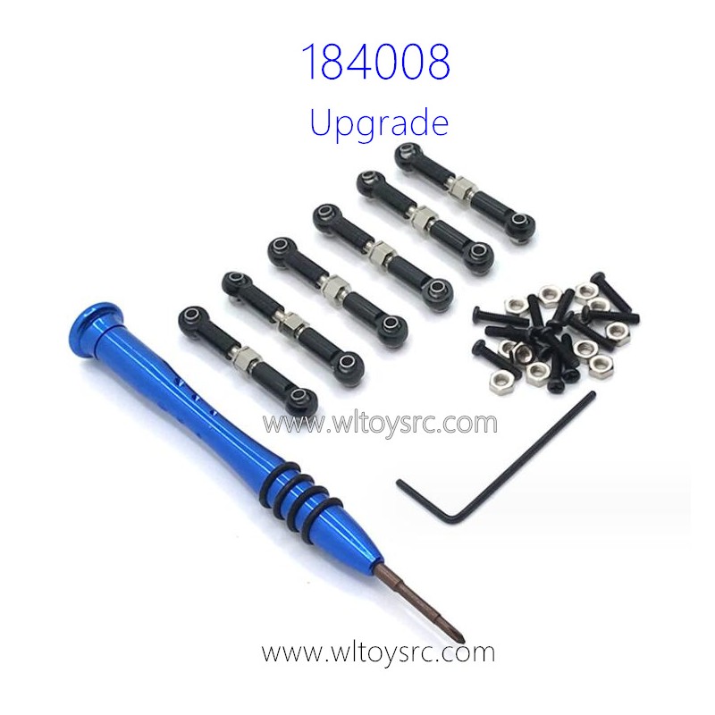 WLTOYS 184008 Upgrade Parts Metal Connect Rods Black
