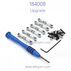 WLTOYS 184008 Upgrade Parts Metal Connect Rods Silver