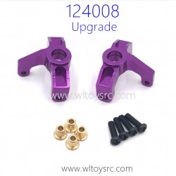 WLTOYS 124008 RC Car Upgrade Front Steering Cups Purple